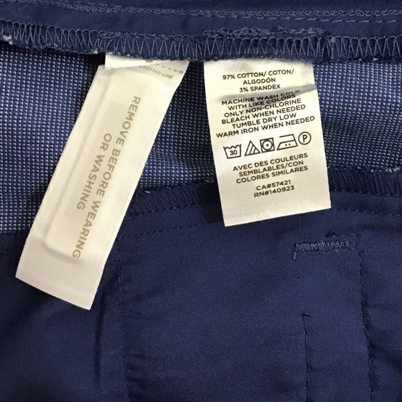 Loft The Perfect Straight Blue Cropped Pants Size 6 NEW - Picture 7 of 7